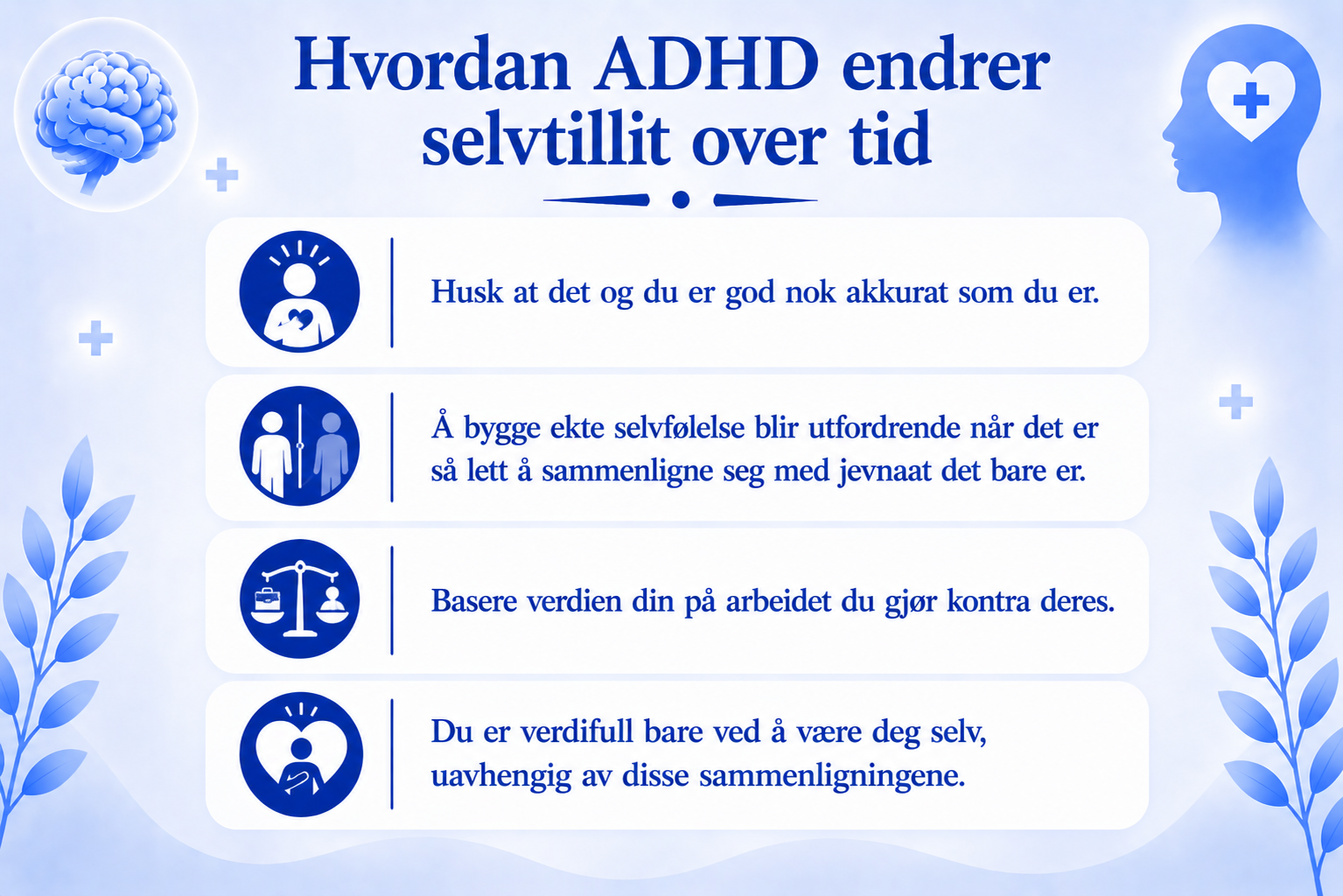Hvordan ADHD endrer selvtillit over tid
