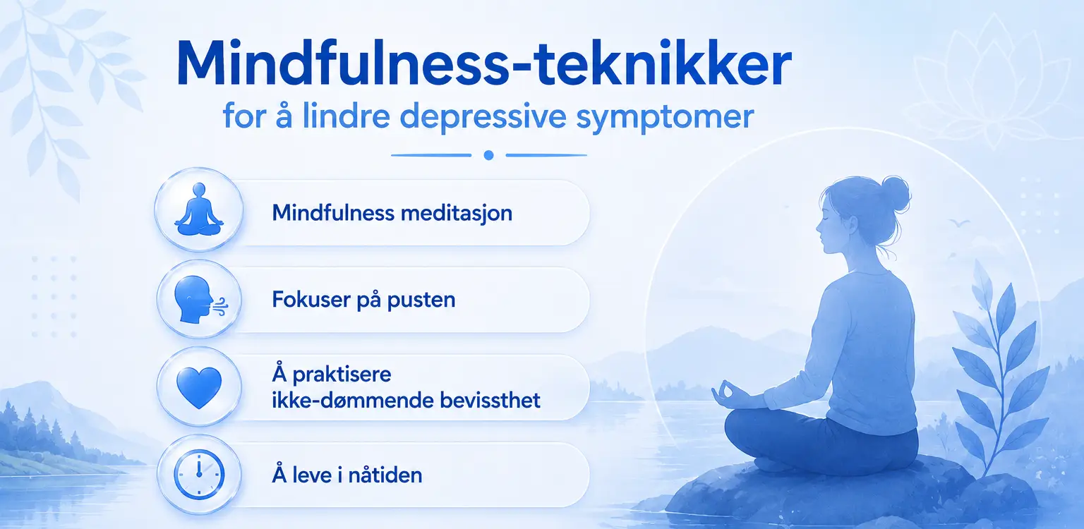 Mindfulness teknikker for å lindre depressive symptomer