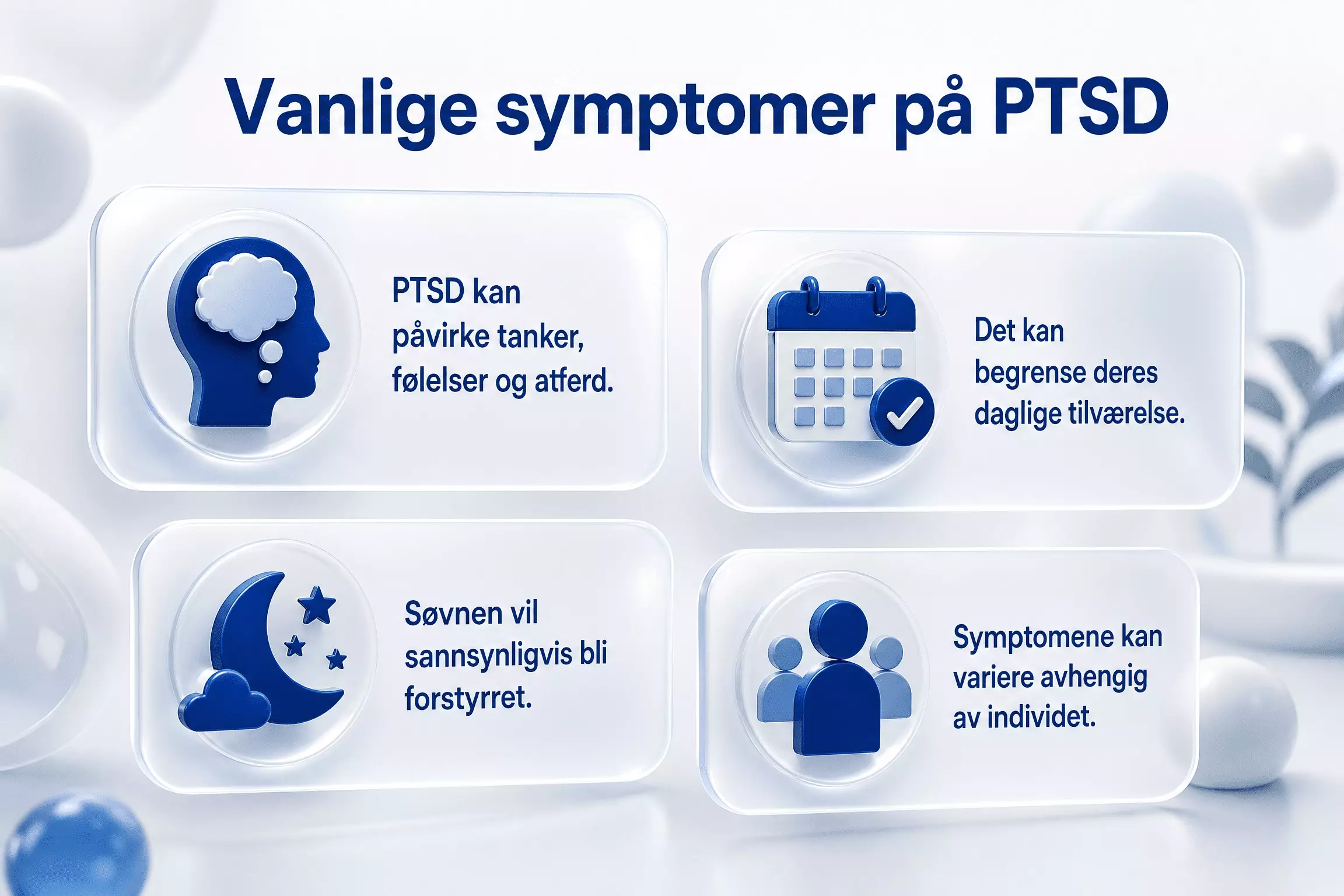 Vanlige symptomer på PTSD
