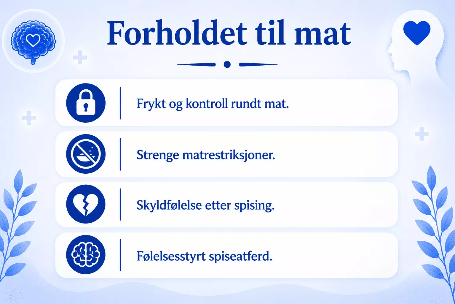 Forholdet til mat