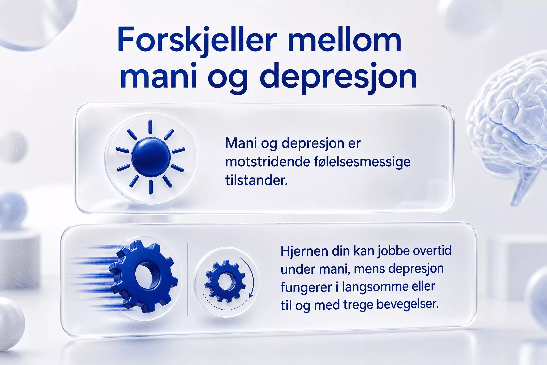 Forskjeller mellom mani og depresjon