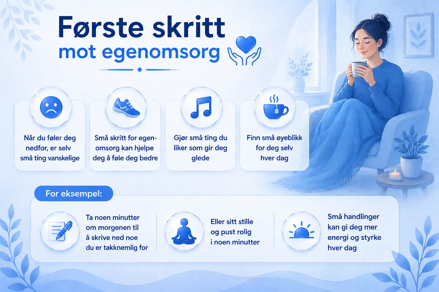 Første skritt mot egenomsorg
