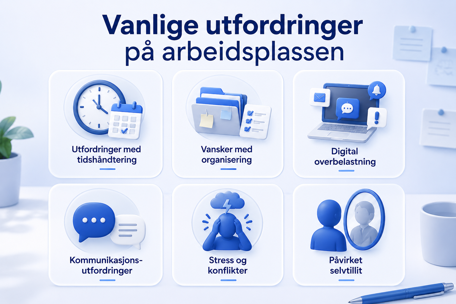 Vanlige utfordringer på arbeidsplassen