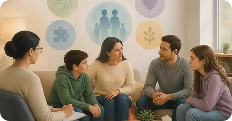Familie og kjære i behandling