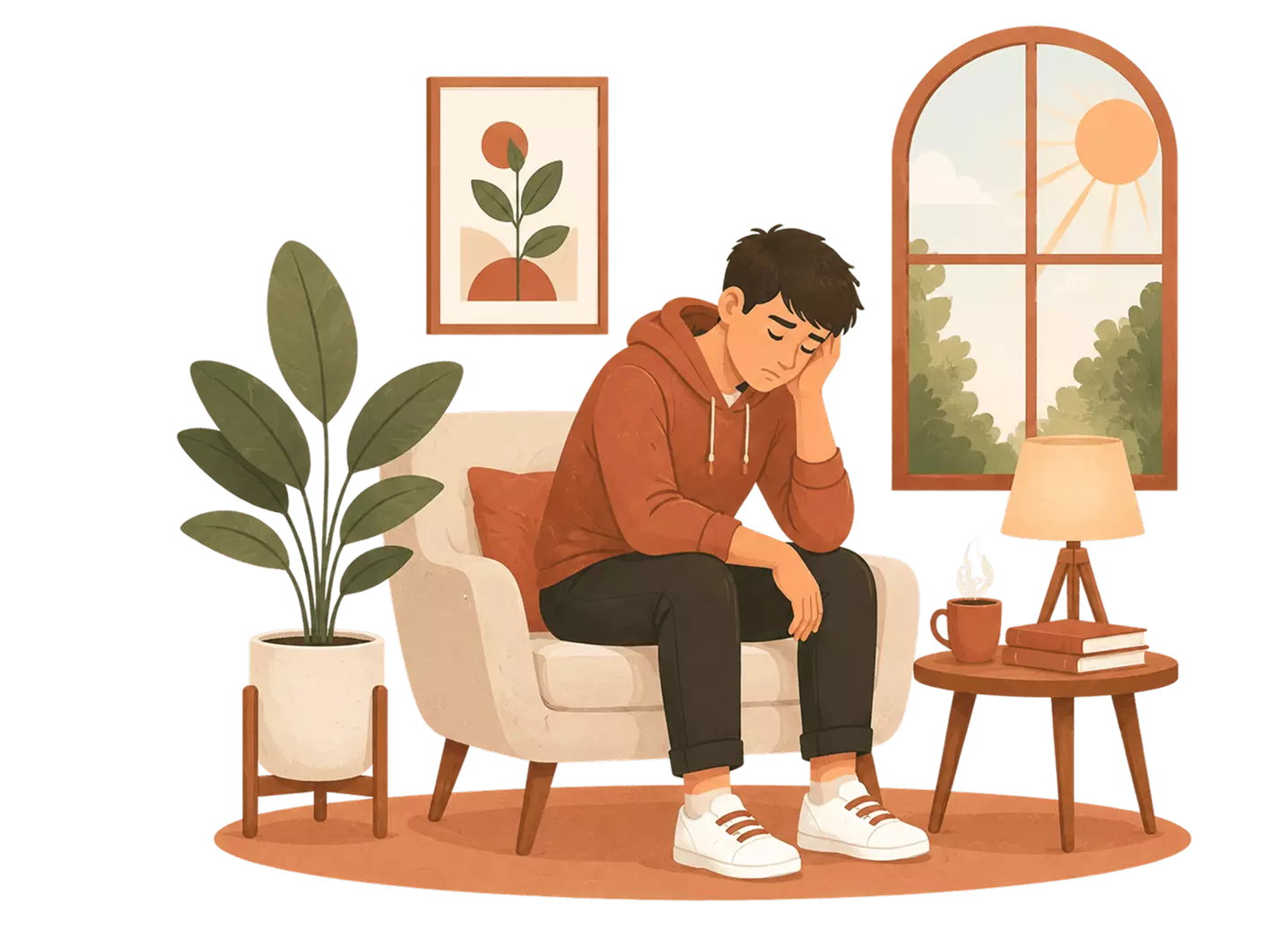 Unipolar Depresjon Illustration