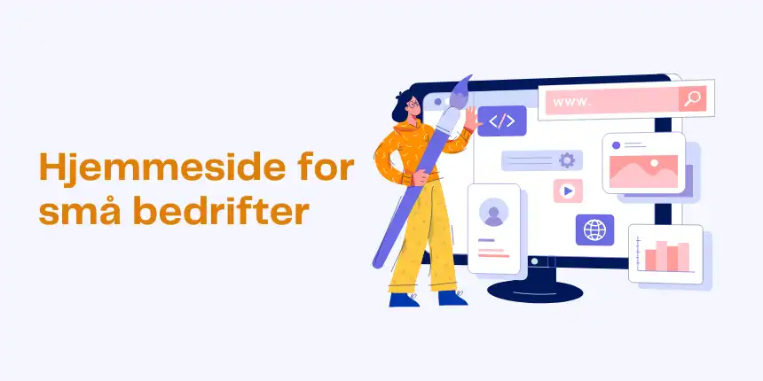 Hjemmeside for små bedrifter