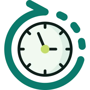 Consultation Duration Clock Illustration