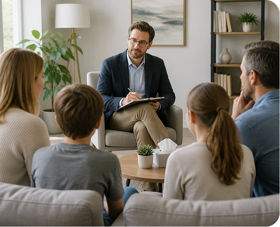 Sliter dere som familie Vi kan hjelpe. Vi kan hjelpe.