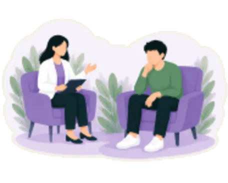 Therapy session illustration